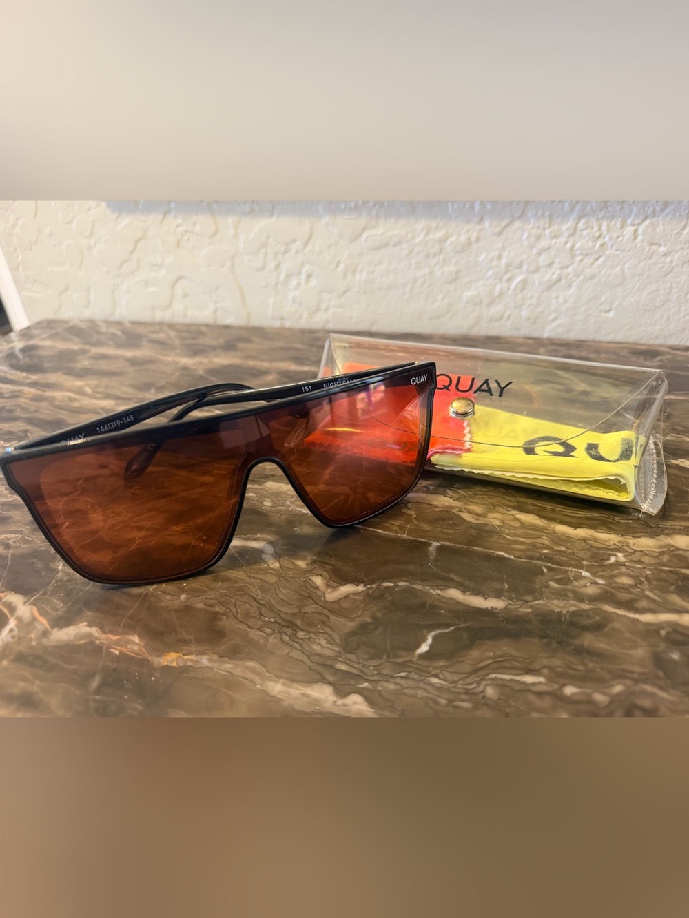 Quay Australia Nightfall Black Frame Women’s Sunglasses with Gradient Lenses